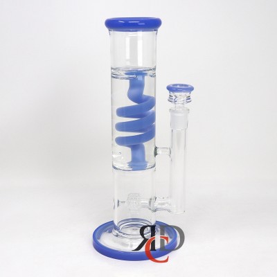 WATER PIPE STRAIGHT TUBE SPIRAL WITH GLYCERIN WP2120 1CT